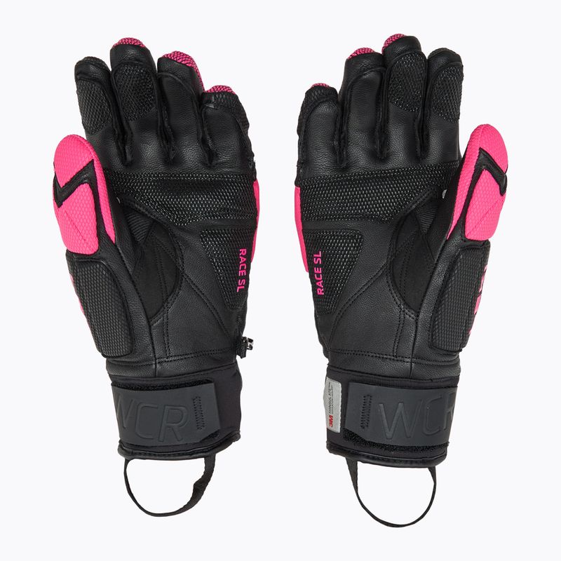 Dámské lyžařské rukavice  LEKI WCR Venom SL 3D black/ pink 3