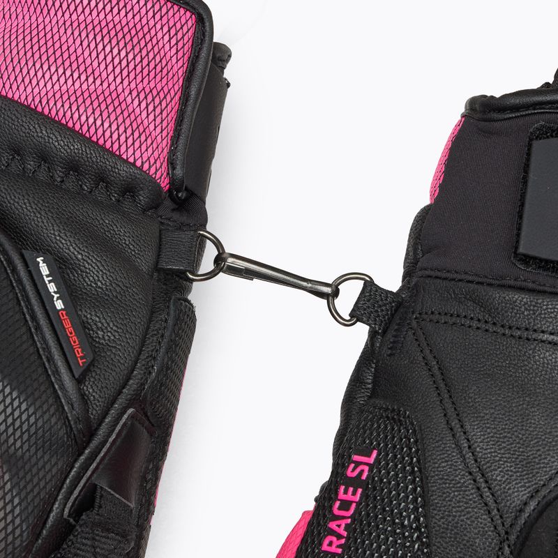 Dámské lyžařské rukavice  LEKI WCR Venom SL 3D black/ pink 7
