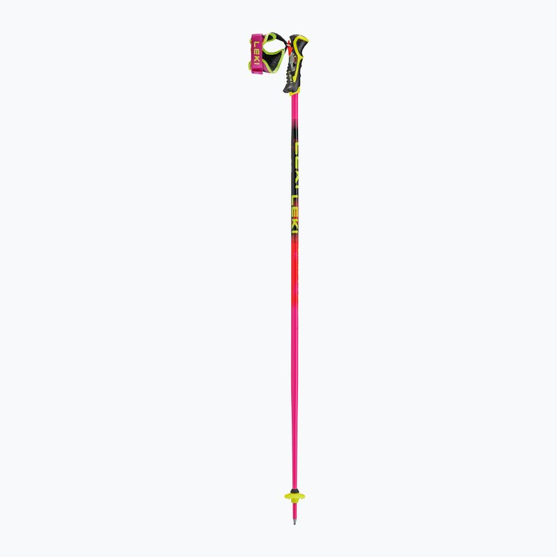 Dětské lyžařské hole LEKI WCR Pro Lite SL TR neon pink/black/neon yellow 2