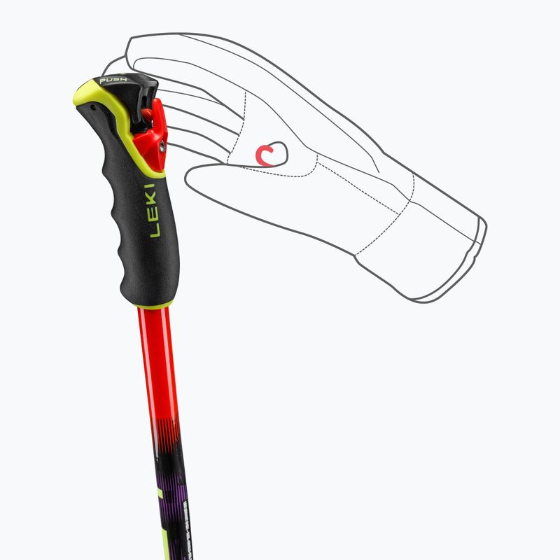 Lyžařské hole LEKI WCR Pro GS TR bright red/black/neon yellow 6