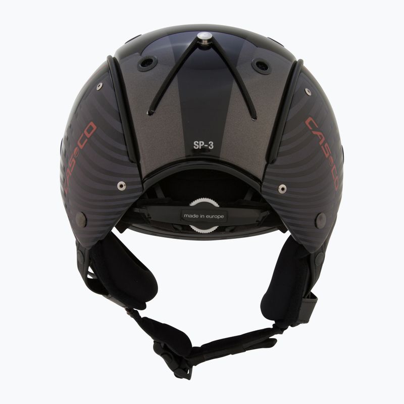 Lyžařská helma  CASCO SP-3 stealth racer black/ orange 3