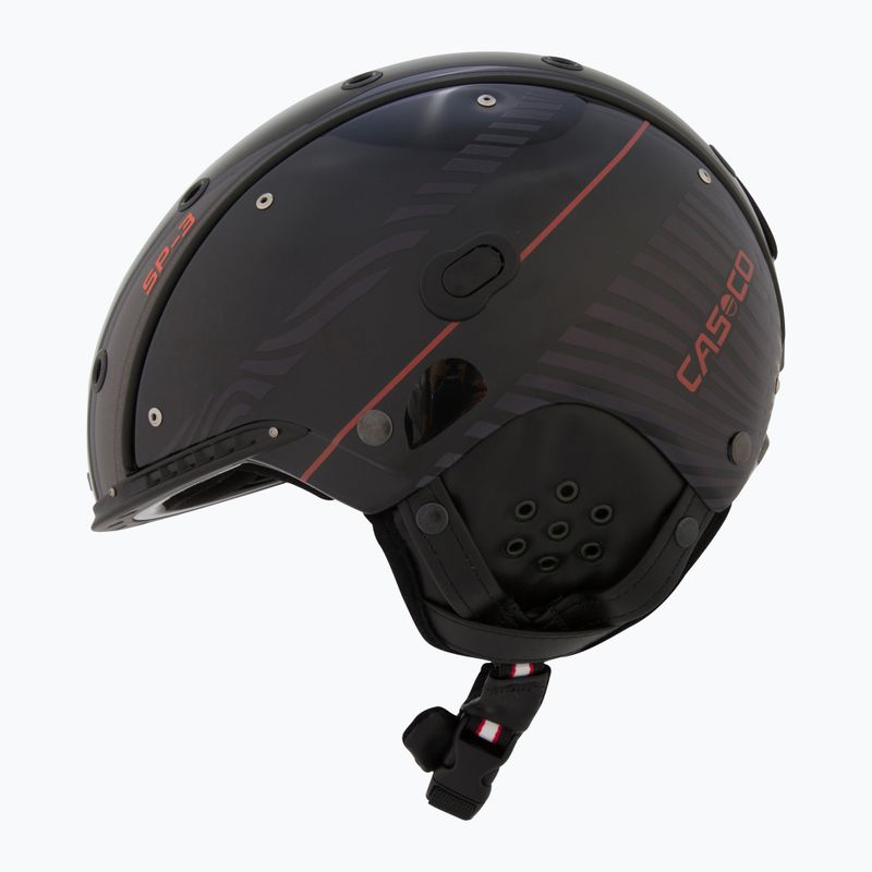 Lyžařská helma  CASCO SP-3 stealth racer black/ orange 4