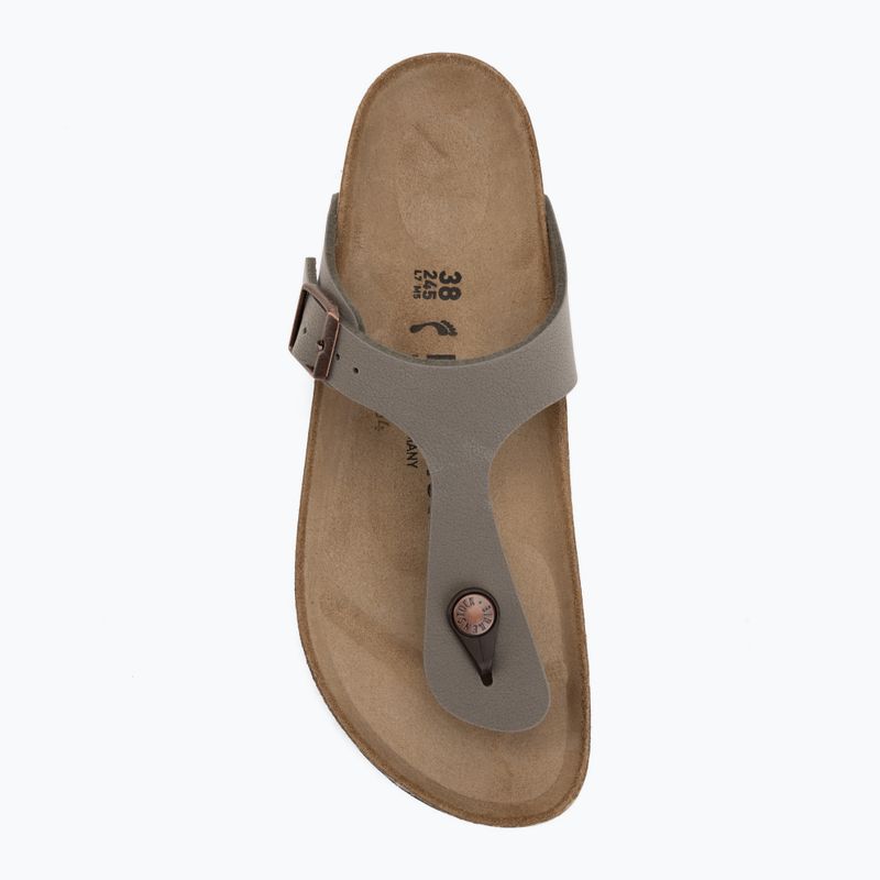 Nazouváky BIRKENSTOCK Gizeh Birkibuc Narrow stone 5