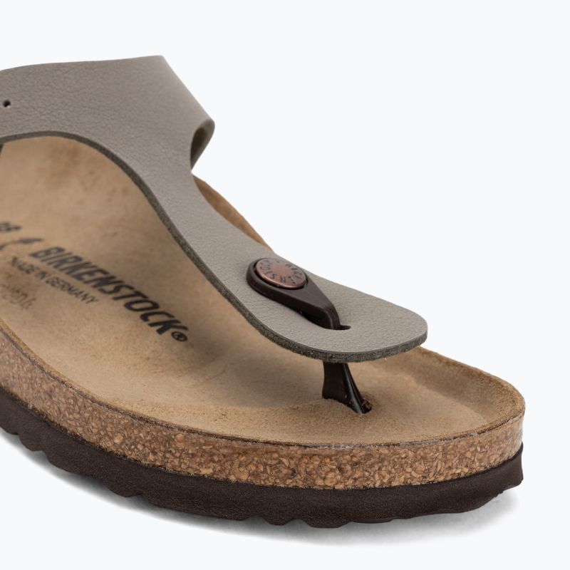 Nazouváky BIRKENSTOCK Gizeh Birkibuc Narrow stone 7