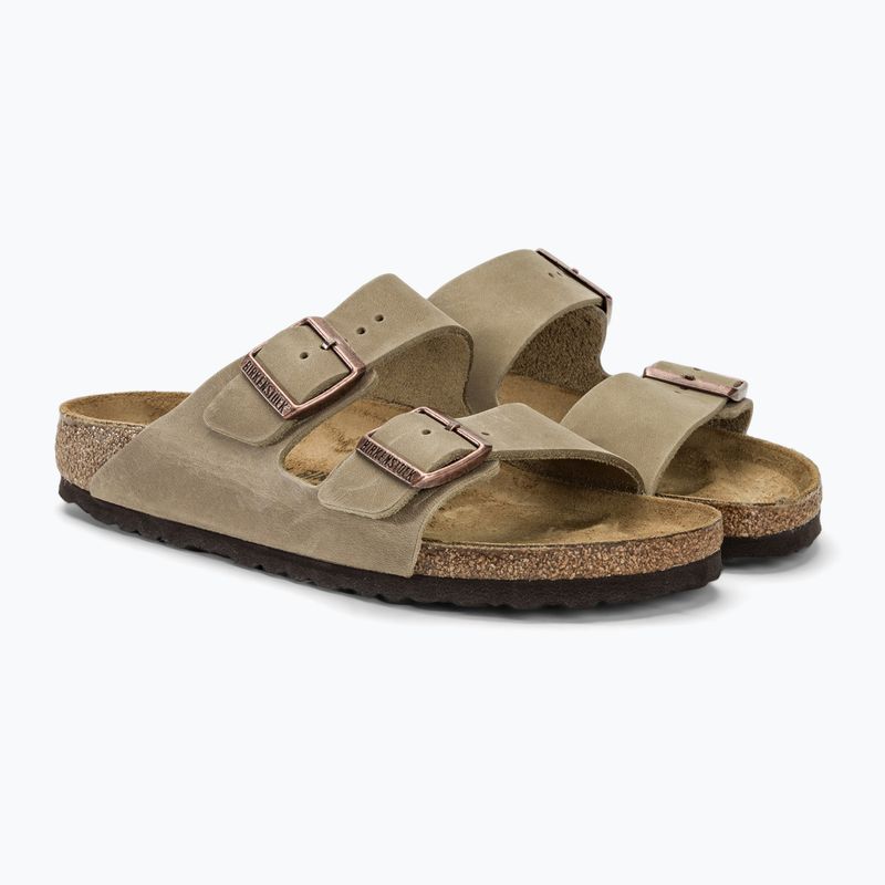 Pantofle BIRKENSTOCK Arizona LEOI Narrow tabacco brown 4