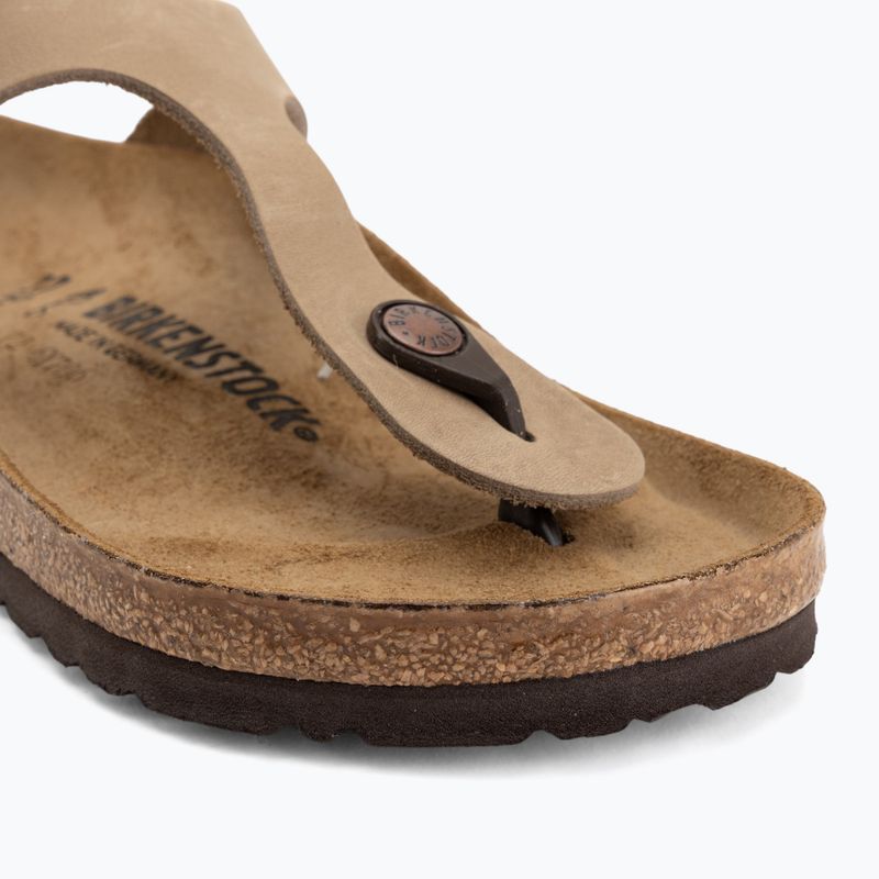 Nazouváky BIRKENSTOCK Gizeh Oiled Leather tabacco brown 7
