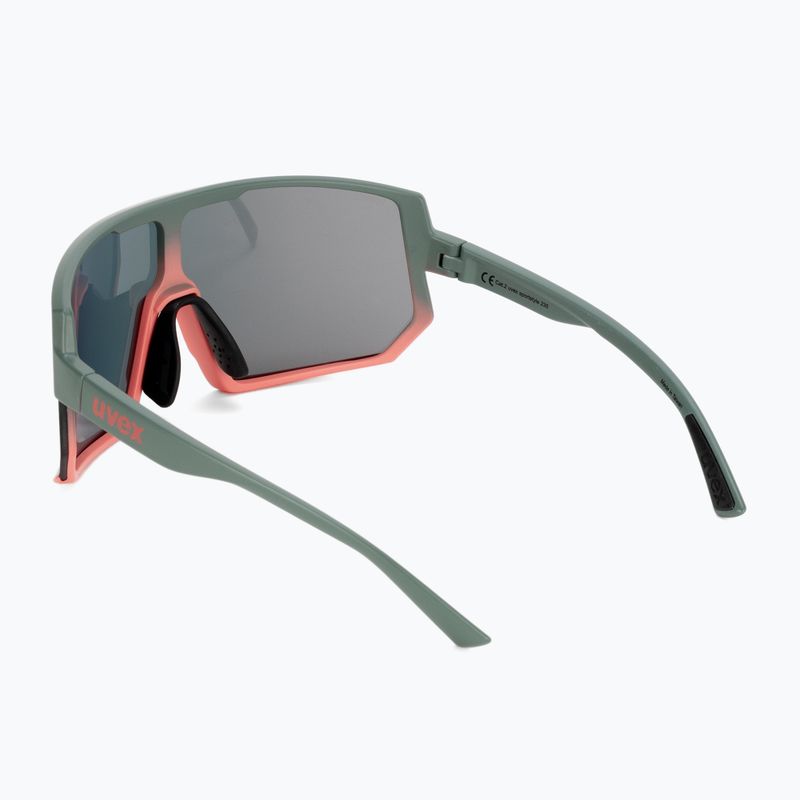 Cyklistické brýle UVEX Sportstyle 235 moss grapefruit mat/mirror red 53/3/003/7316 2