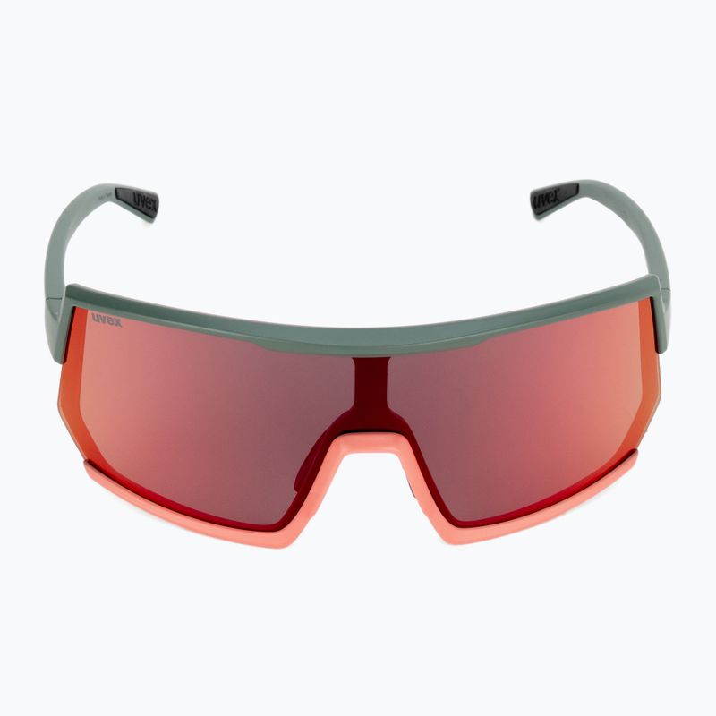 Cyklistické brýle UVEX Sportstyle 235 moss grapefruit mat/mirror red 53/3/003/7316 3