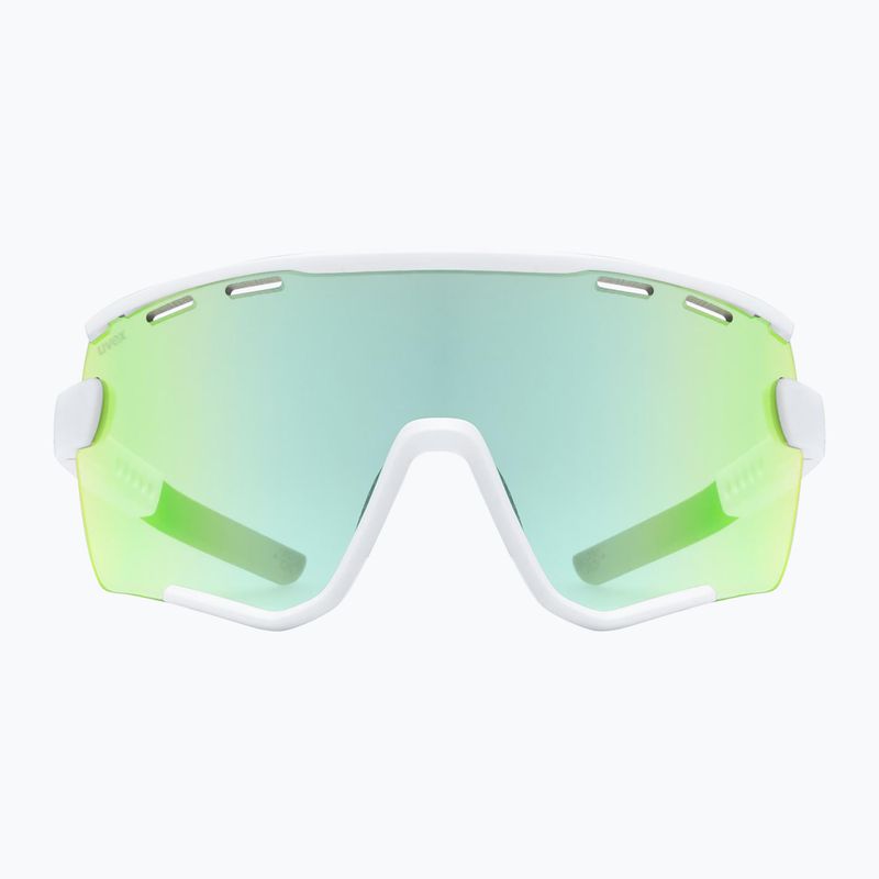 Sluneční brýle UVEX Sportstyle 236 Set white matt/mirror green/clear 2