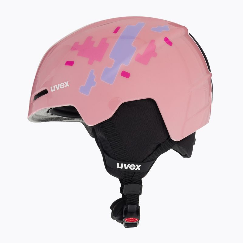 UVEX dětská lyžařská helma Viti pink puzzle 5
