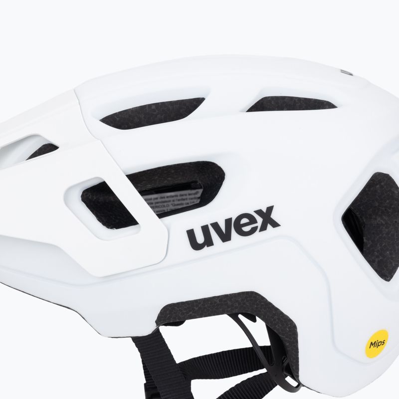 Dětská cyklistická helma UVEX React MIPS Jr white matt 7
