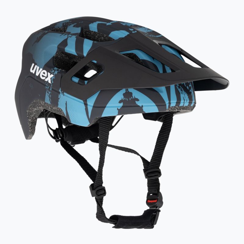 Dětská cyklistická helma UVEX React MIPS Jr azure/deep space matt