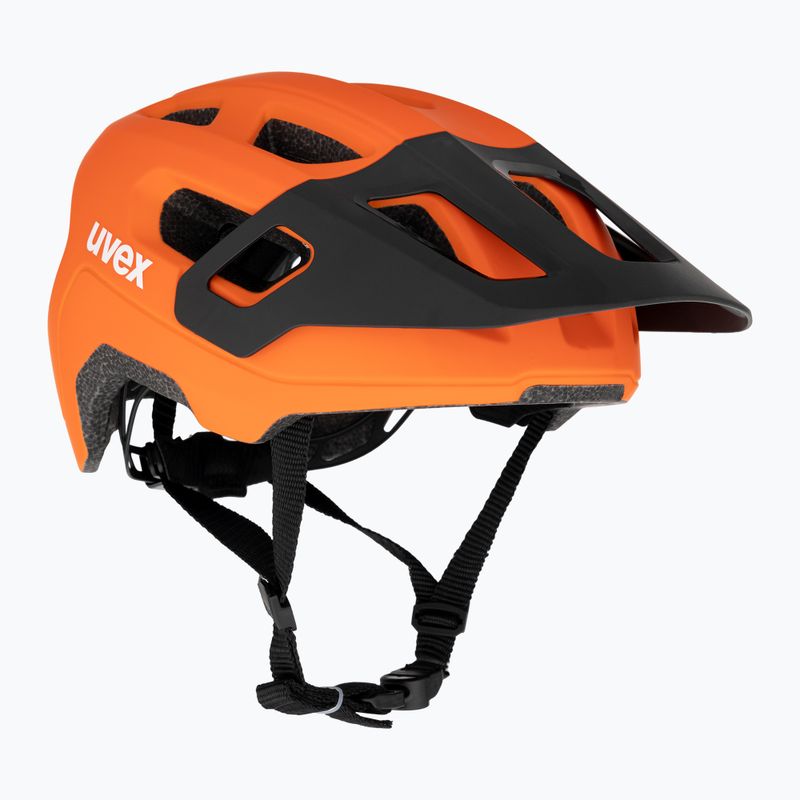 Dětská cyklistická helma UVEX React MIPS Jr papaya matt