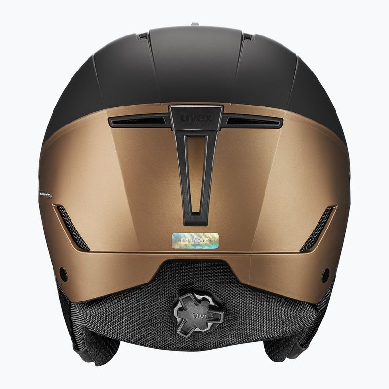 Lyžařská helma UVEX Stance MIPS black/brown matt 12