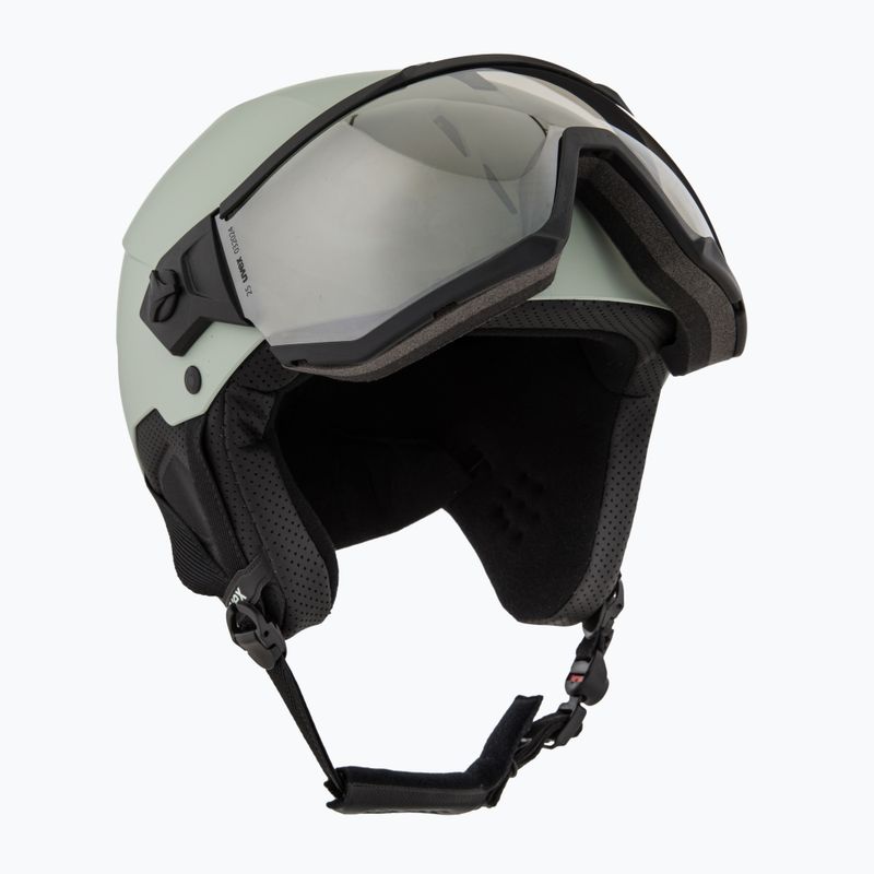 Lyžařská helma UVEX Instinct Visor oxid green matt/mirror silver/smoke 10