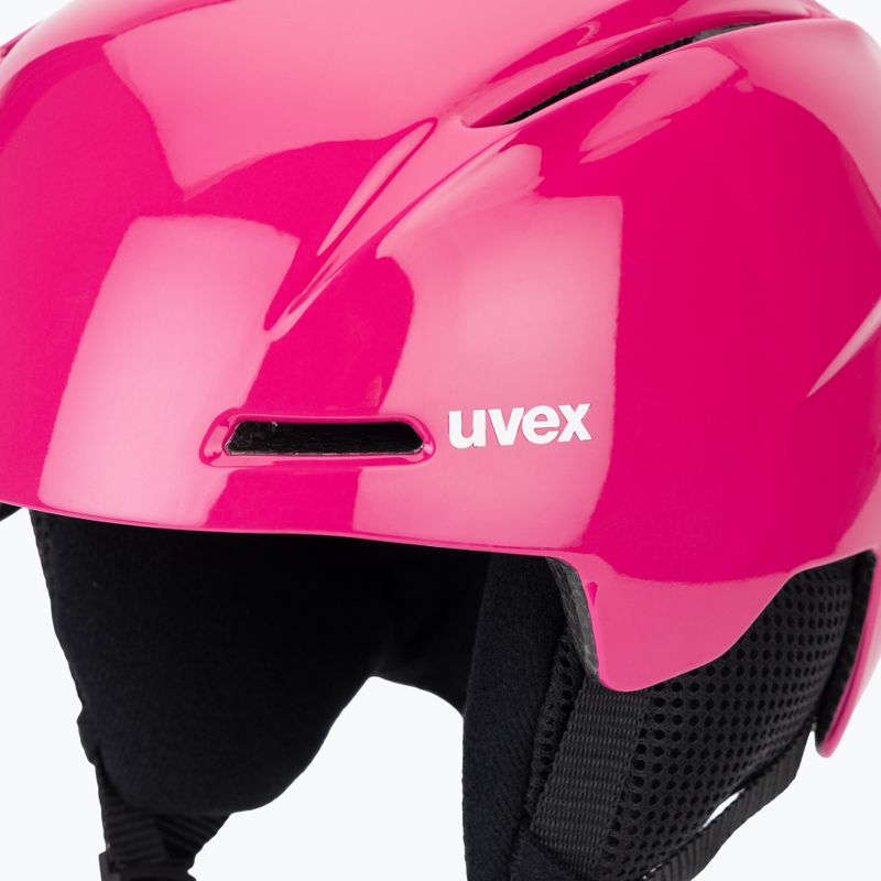 Dětská lyžařská helma UVEX Viti Pure berry shiny 7