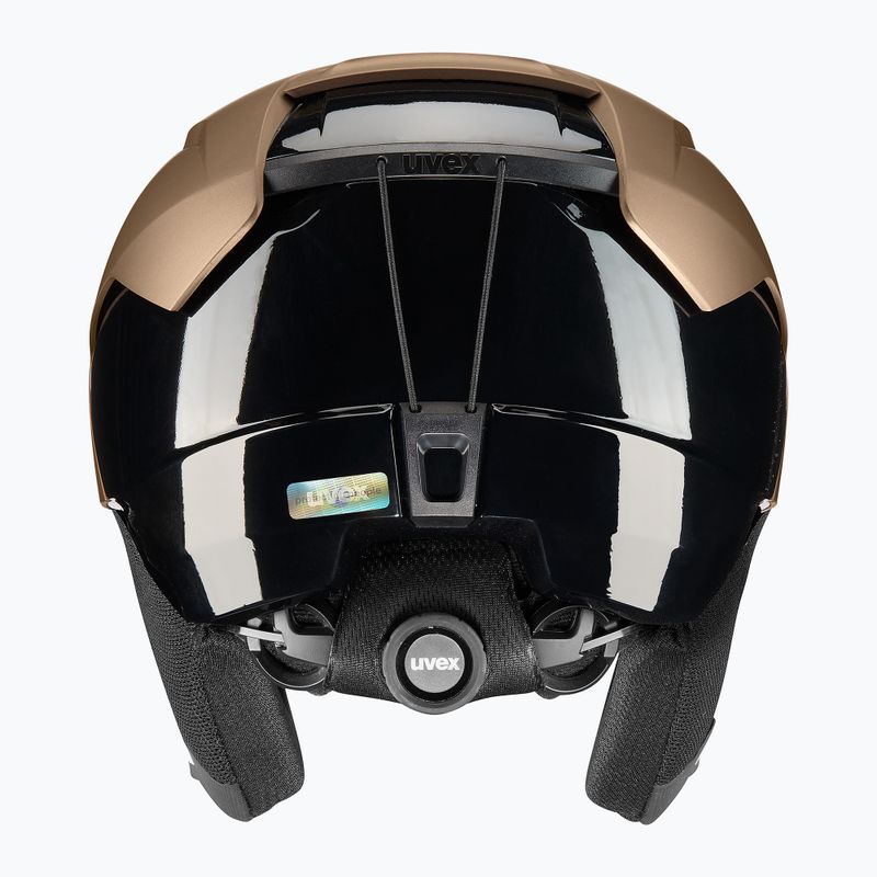 Lyžařská helma UVEX Levitate MIPS brown/black matt 11