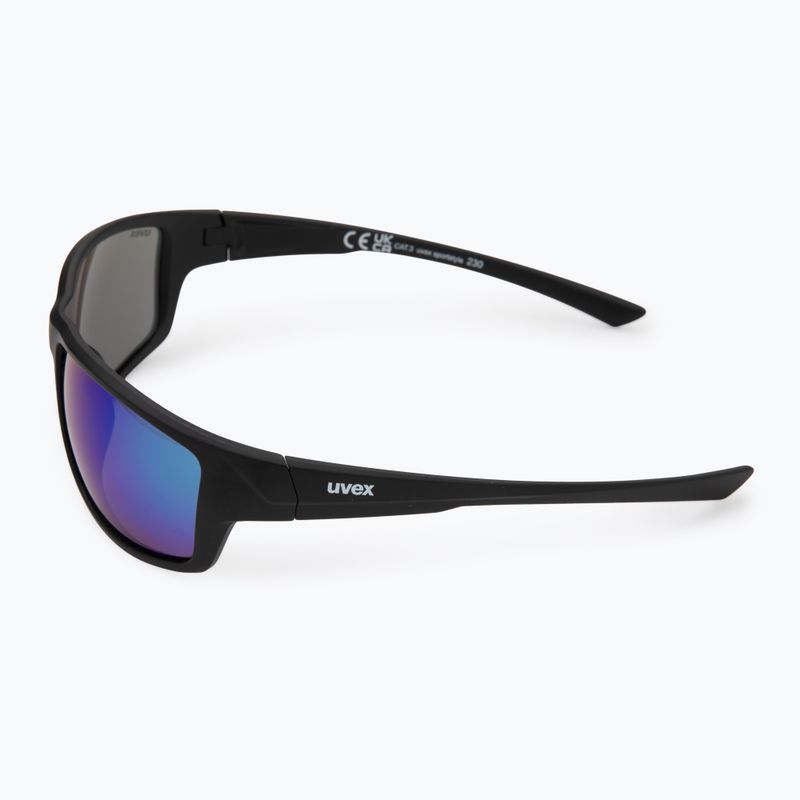 Sluneční brýle UVEX Sportstyle 230 black matt/mirror green 4