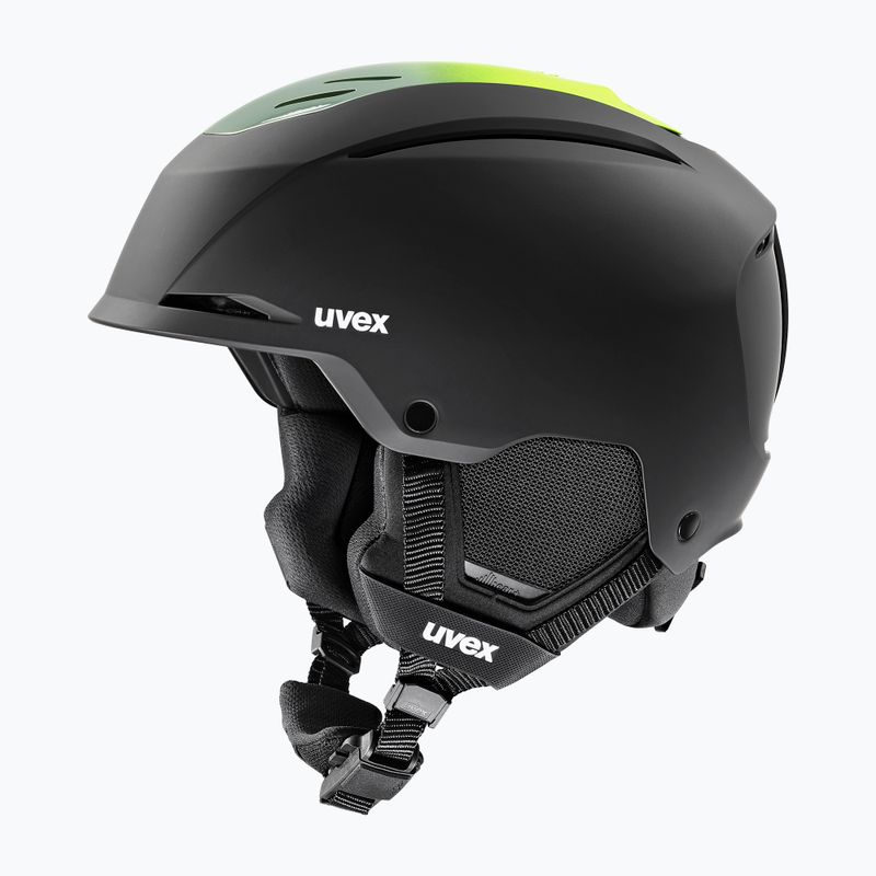 Lyžařská helma UVEX Resolution black/electrum grad matt 9
