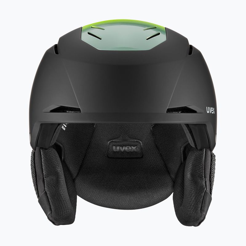 Lyžařská helma UVEX Resolution black/electrum grad matt 10
