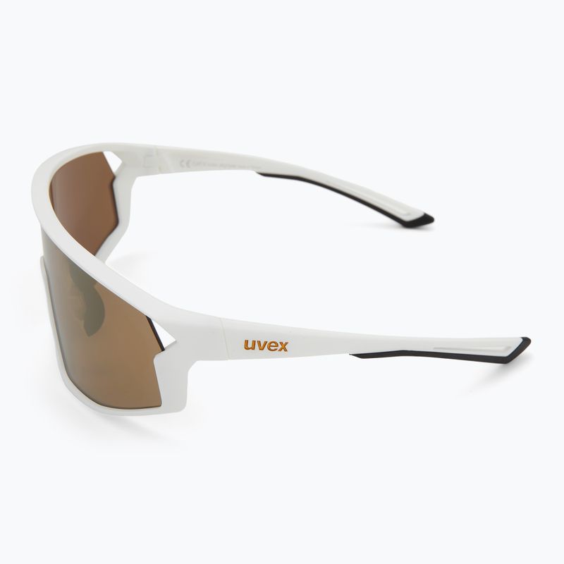 Sluneční brýle Uvex Skyryse white matt/mirror gold 4
