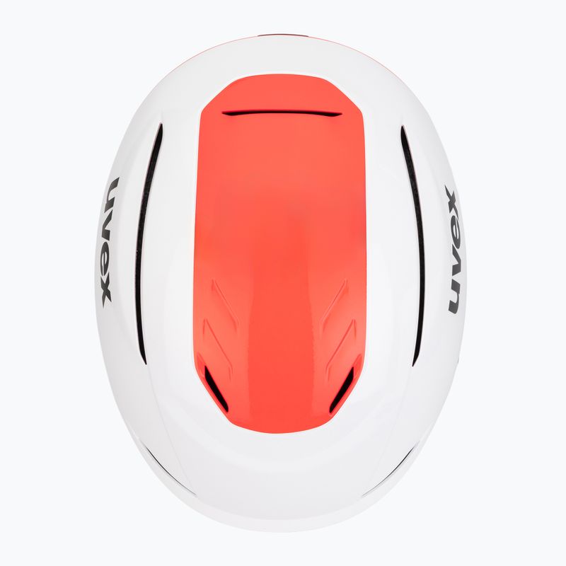 Lyžařská helma UVEX Resolution SL white/electric red 6