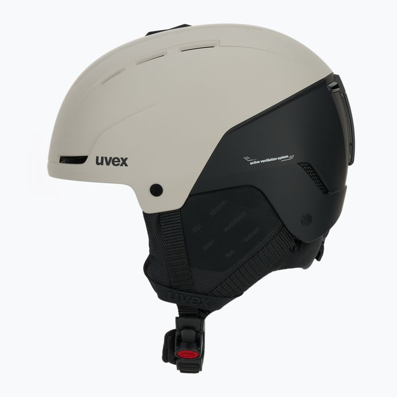 Lyžařská helma UVEX Stance warm grey/black matt 3