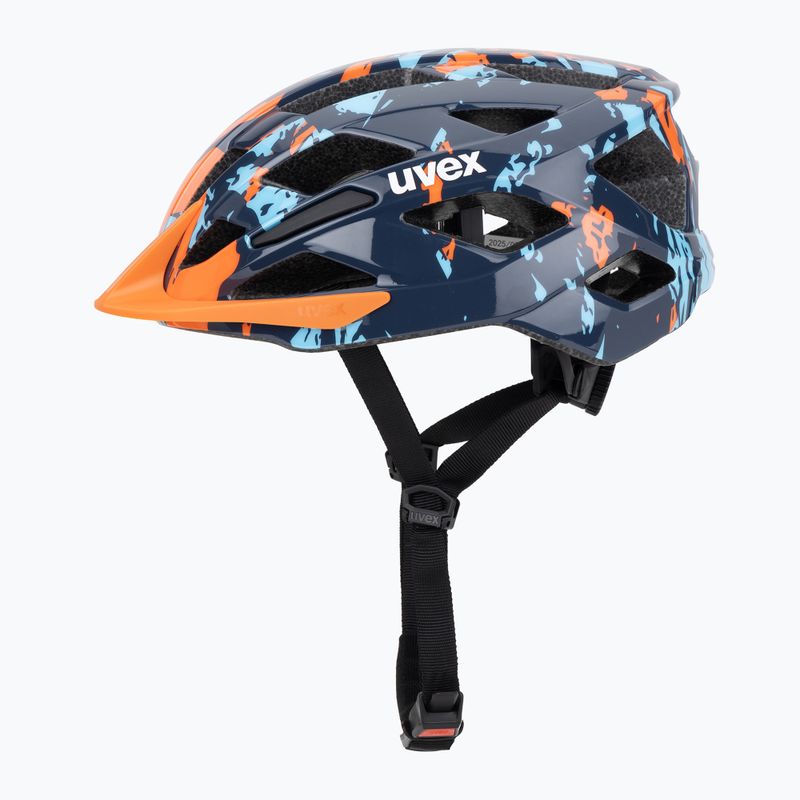 Dětská cyklistická helma UVEX Air Wing 2 papaya/bubble blue 3
