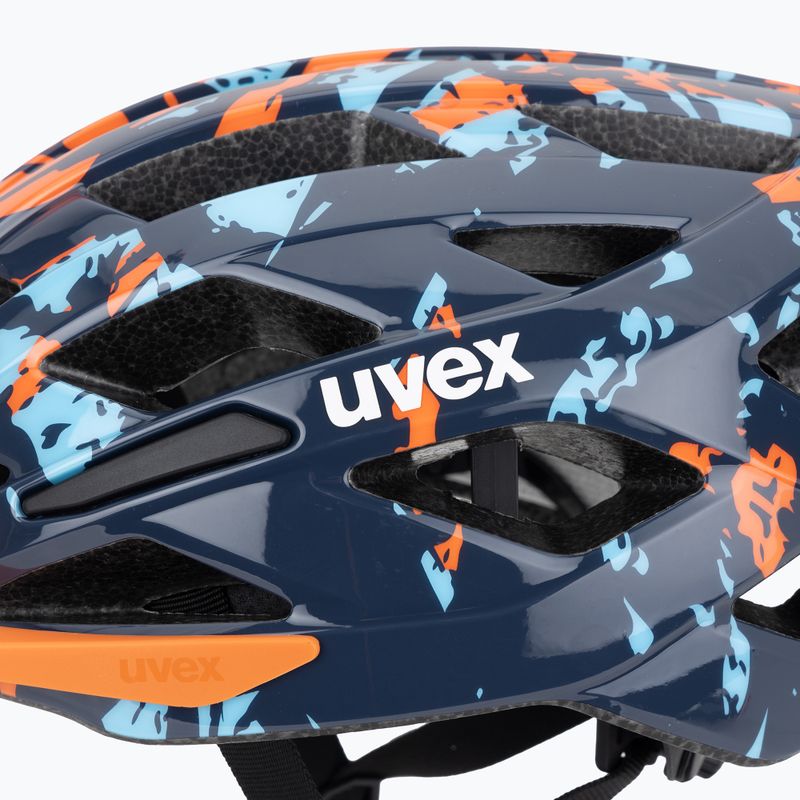 Dětská cyklistická helma UVEX Air Wing 2 papaya/bubble blue 7