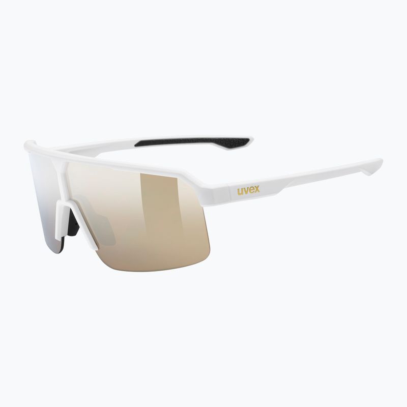 Sluneční brýle UVEX Ramp white matt/mirror gold