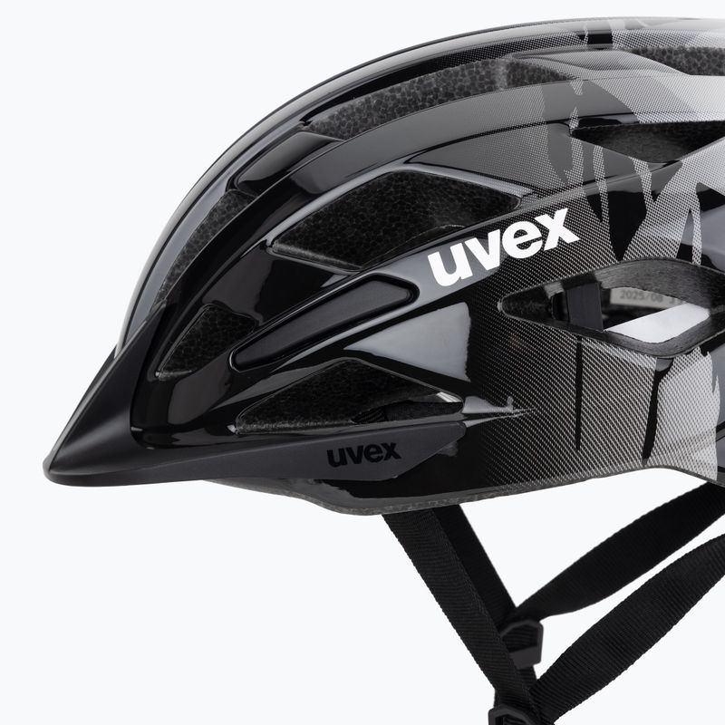 Dětská cyklistická helma UVEX Air Wing 2 warm grey/black 7