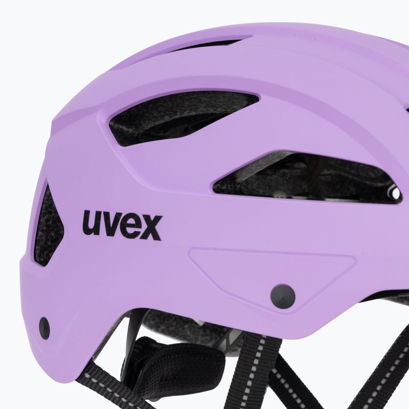 Cyklistická helma UVEX City Stride lilac matt 7