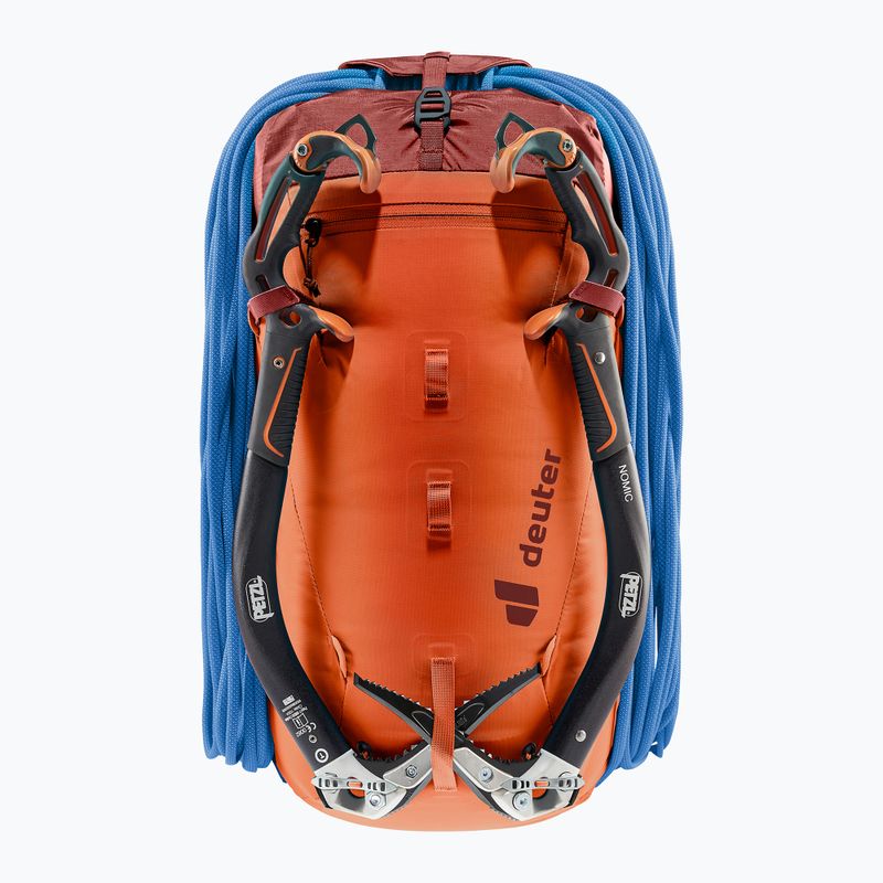 Dámský lezecký batoh deuter Guide 22 l SL papaya-redwood 7