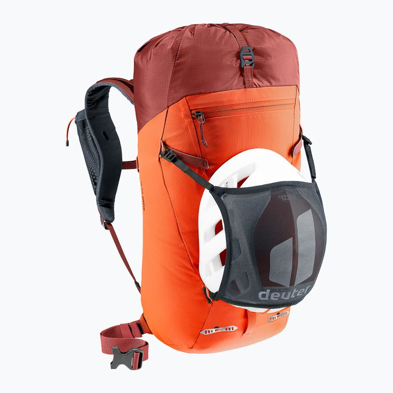 Dámský lezecký batoh deuter Guide 22 l SL papaya-redwood 9