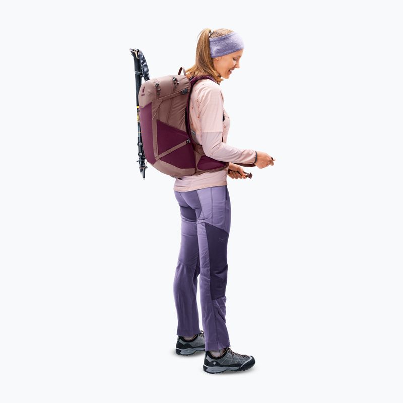 Turistický batoh deuter Futura 21 l SL cassis/ashrose 12