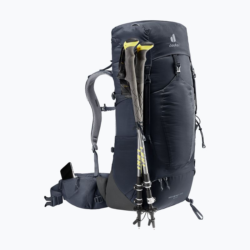 Trekový batoh deuter Aircontact Lite 40 + 10 l black/graphite 7