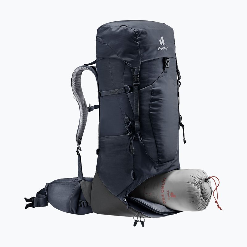 Trekový batoh deuter Aircontact Lite 40 + 10 l black/graphite 11