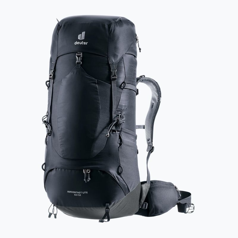 Trekový batoh deuter Aircontact Lite 50 + 10 l black/graphite 3