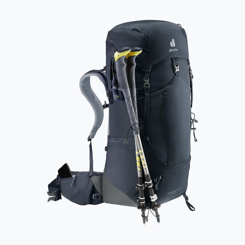 Trekový batoh deuter Aircontact Lite 50 + 10 l black/graphite 8