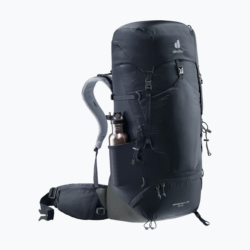 Trekový batoh deuter Aircontact Lite 50 + 10 l black/graphite 10