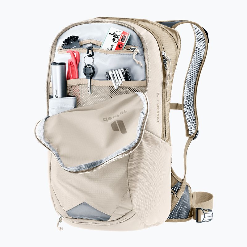 Cyklistický batoh deuter Race Air 14 + 3 l alu/greystone 11