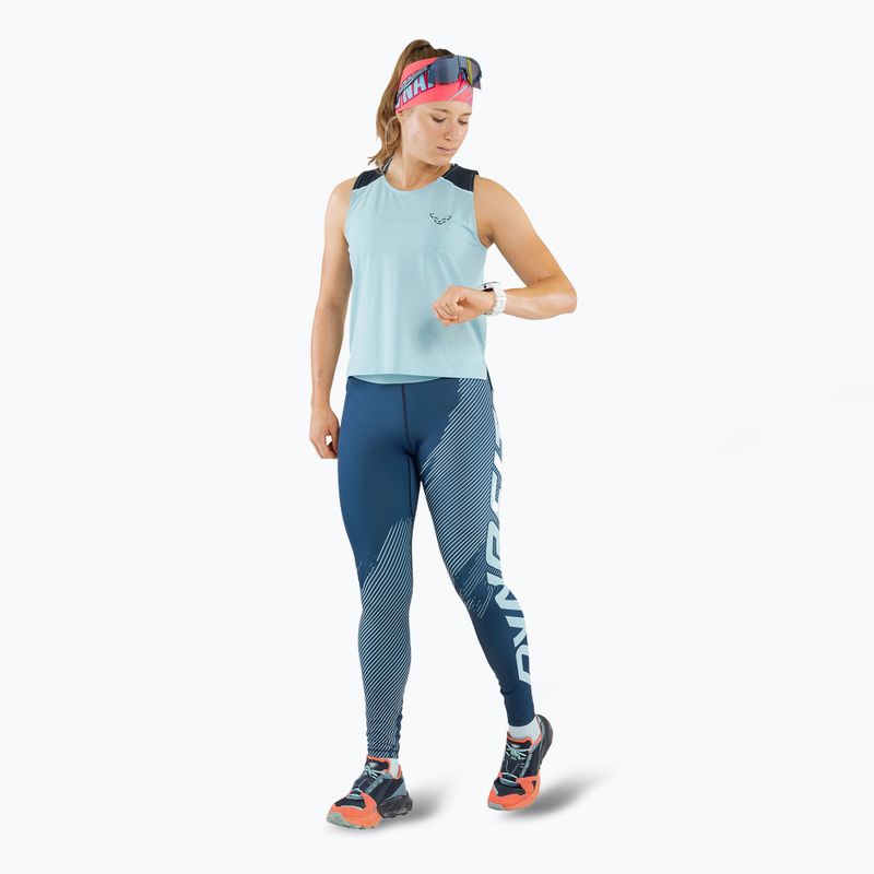 Dámské běžecké tričko DYNAFIT Sky Crop Top marine blue 3