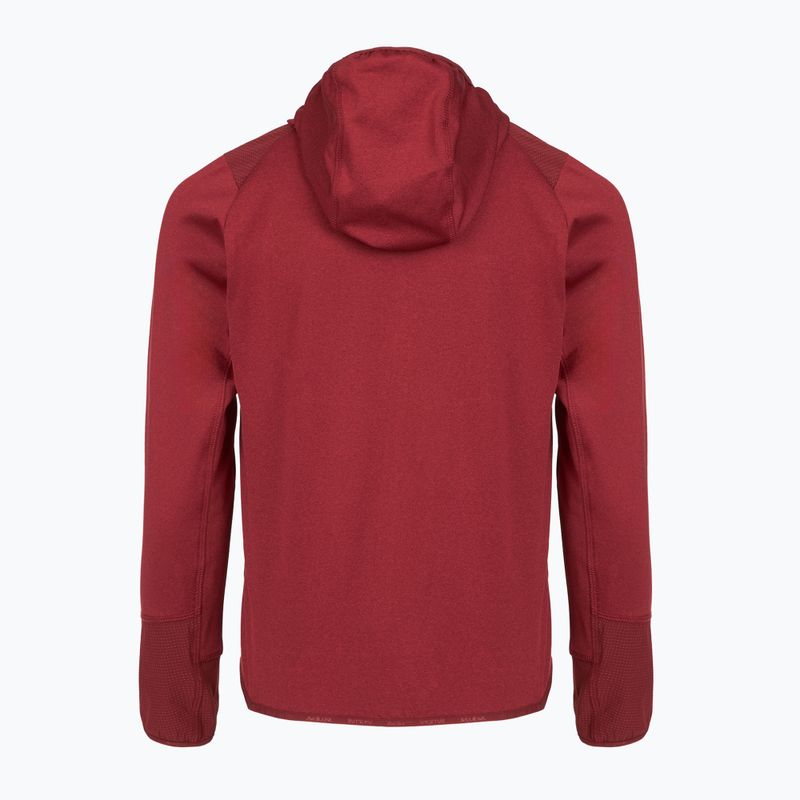 Dětská treková mikina Salewa Agner Melange PL FZ Hoody syrah 2
