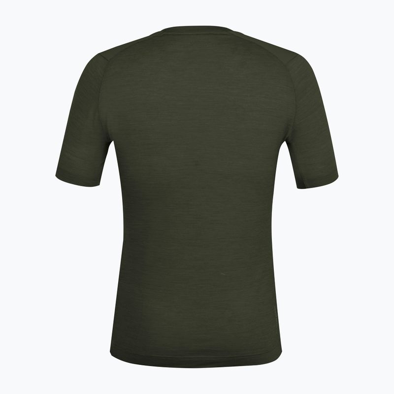 Pánské tričko Salewa Agner dark olive 2