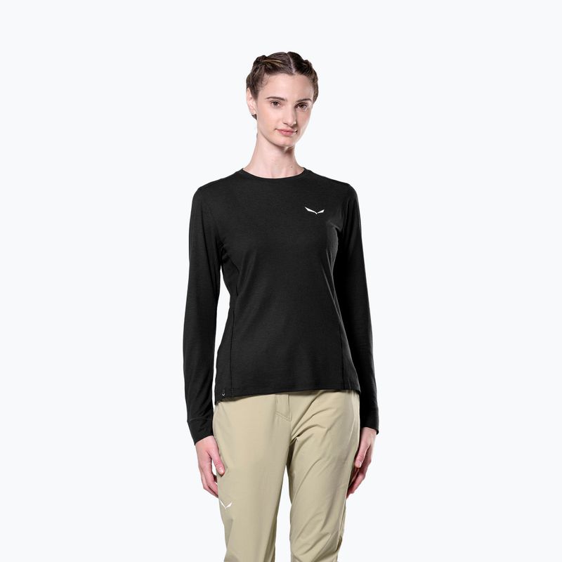 Dámské trekingové tričko Longsleeve Salewa Puez Dry black out