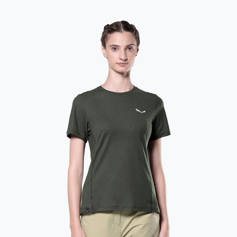 Dámské trekingové triko Salewa Puez Dry dark olive