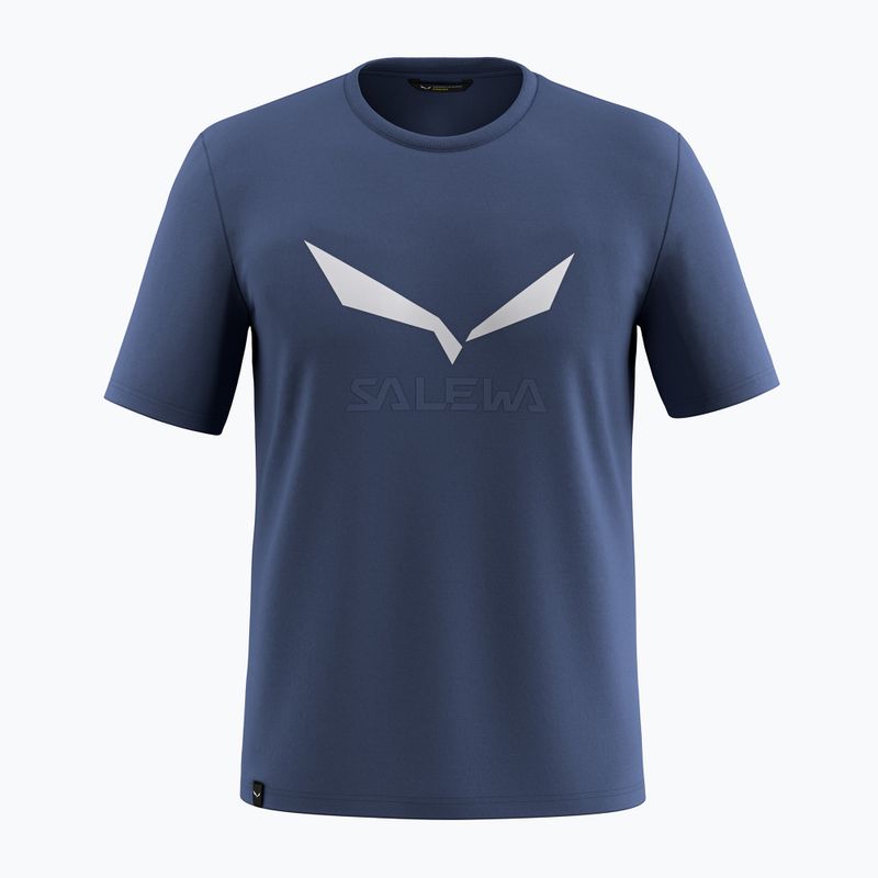 Pánské trekingové tričko Salewa Solidlogo Dry dark denim