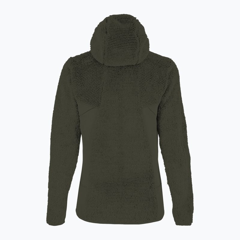 Dámská trekingová mikina Salewa Tognazza PL dark olive melange 2