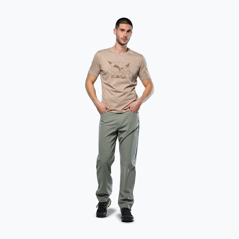 Pánské tričko Salewa Eagle Geometric quicksand 2