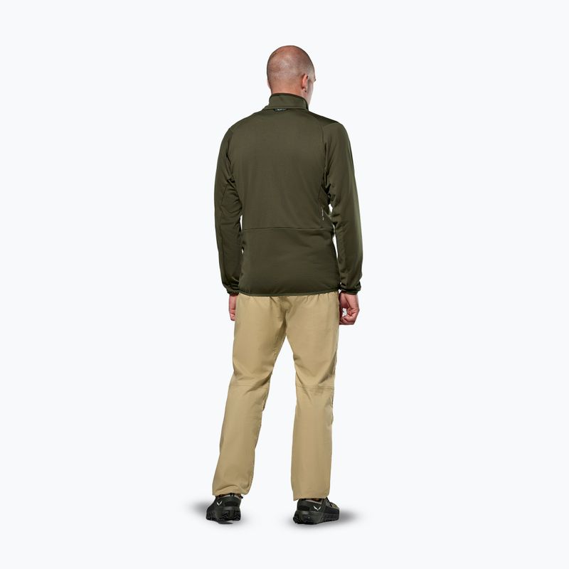 Pánská trekingová mikina Salewa Puez Cammio PL dark olive 3